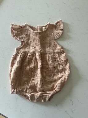 Rylee + Cru embroidered Daisy romper